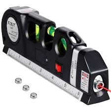 Laser Level Pro 3 4 in 1 Fixit | Feet Tape, Multi-Purpose DIY Measuring Tool