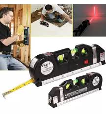 Laser Level Pro 3 4 in 1 Fixit | Feet Tape, Multi-Purpose DIY Measuring Tool